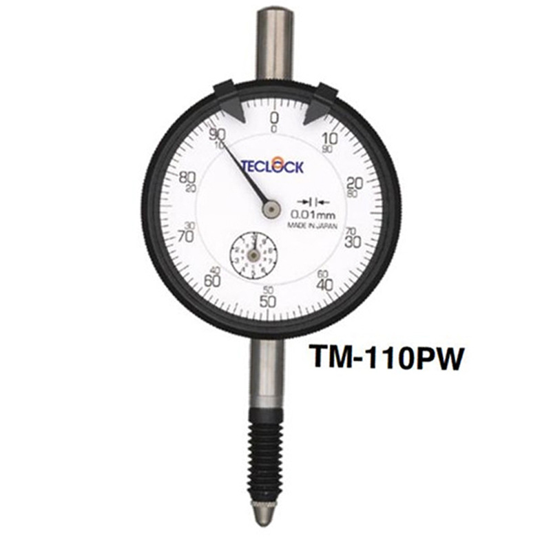 日本原装进口TECLOCK得乐指示表 0.01mm百分表TM-110P