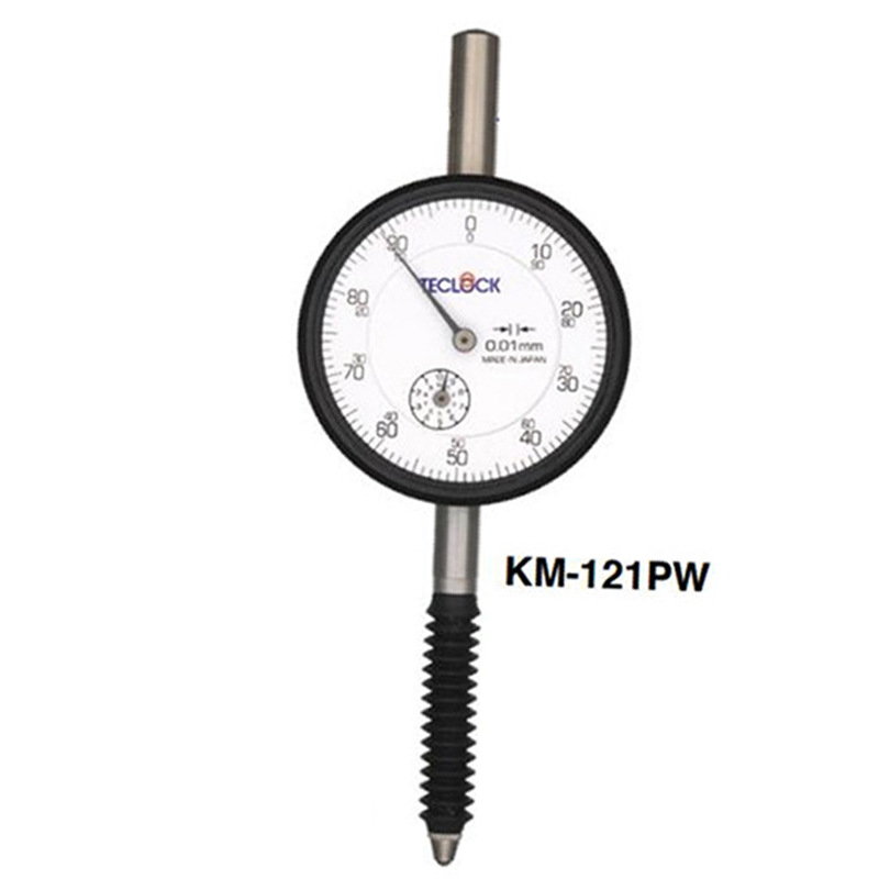 日本TECLOCK防油型精密测量百分表KM-121PW指针式百分表原装正品