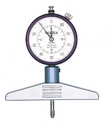 日本进口高精度得乐TECLOCK指针式深度计DM-224