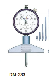 日本得乐TECLOCK指针式深度计DM-234带表深度计原装正品深度表