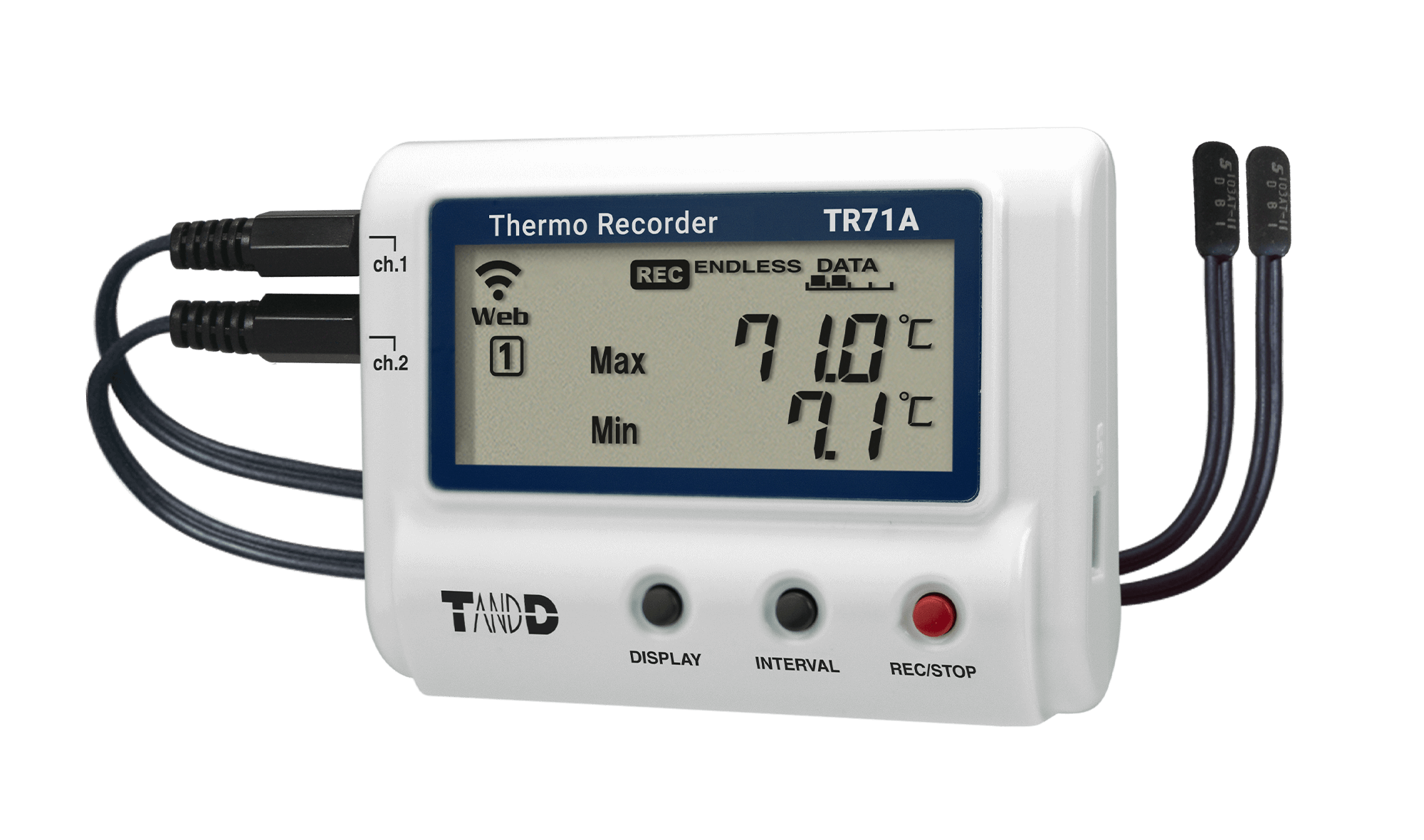 日本tand进口TR71A温度记录仪