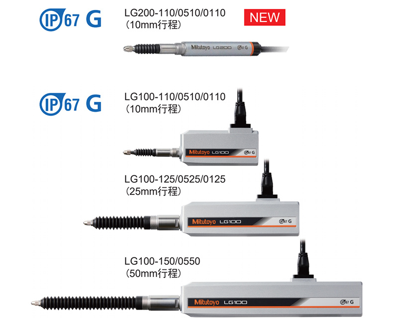 日本进口耐环境型高精度光栅式接触位移传感器LG100-110